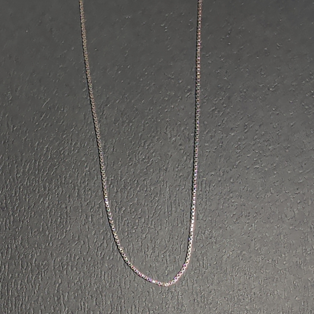 Genuine Italian Silver Boxchain Necklace